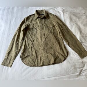 Polo by Ralph Lauren Cotton Chino Military Shirt Size Small